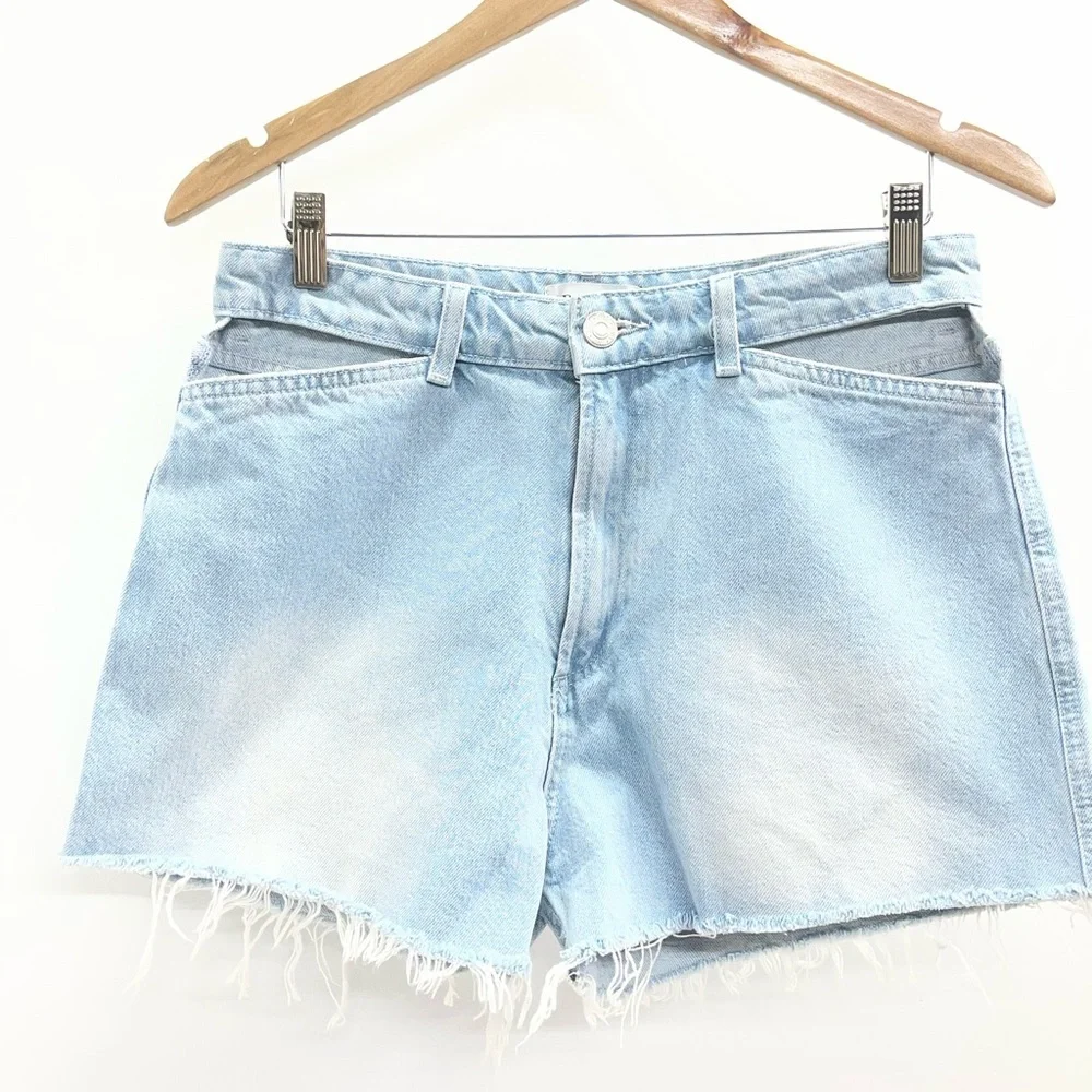 Zara Light Blue Denim Jean Shorts
